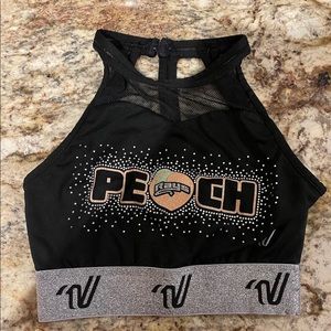 stingrays peach sports bra